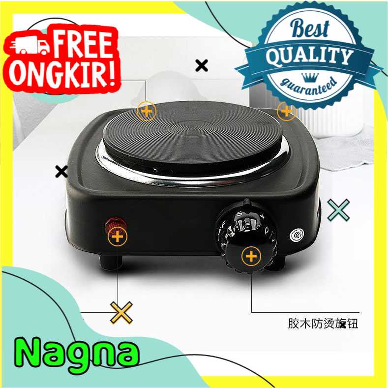 Taffware Kompor Listrik Mini Hot Plate Cooking 500W  listrik hemat alat masak nasi mie serba guna an