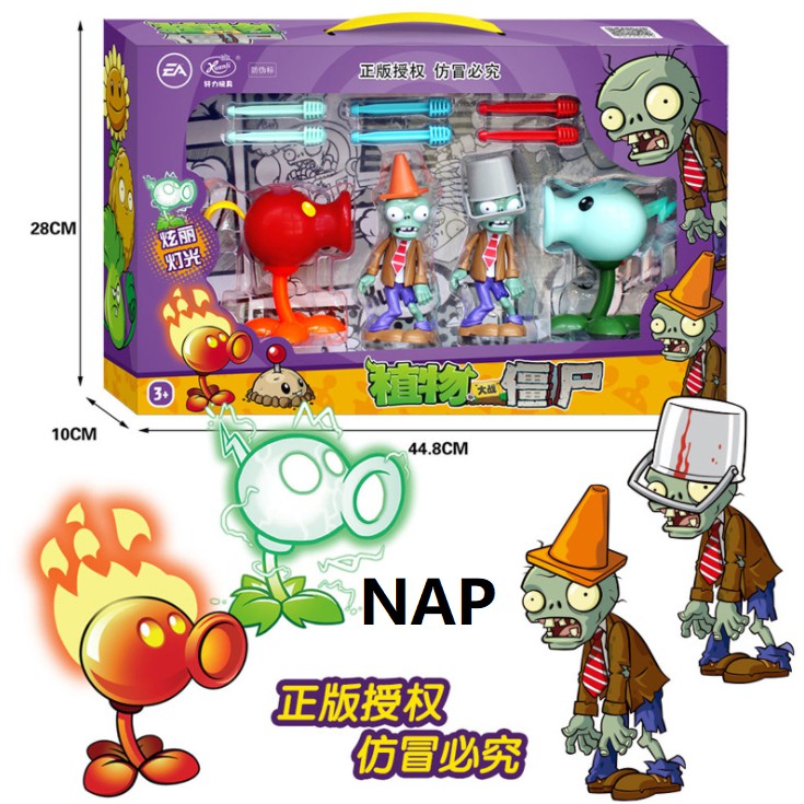 J3 - Mainan zombie vs plants New model seri NAP