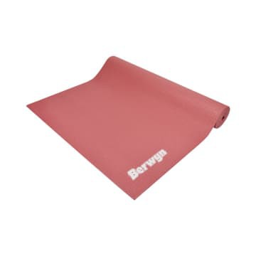 Matras Yoga Karpet Yoga BERWYN Yoga Mat Anti Slip Single Layer PVC - Pink Original