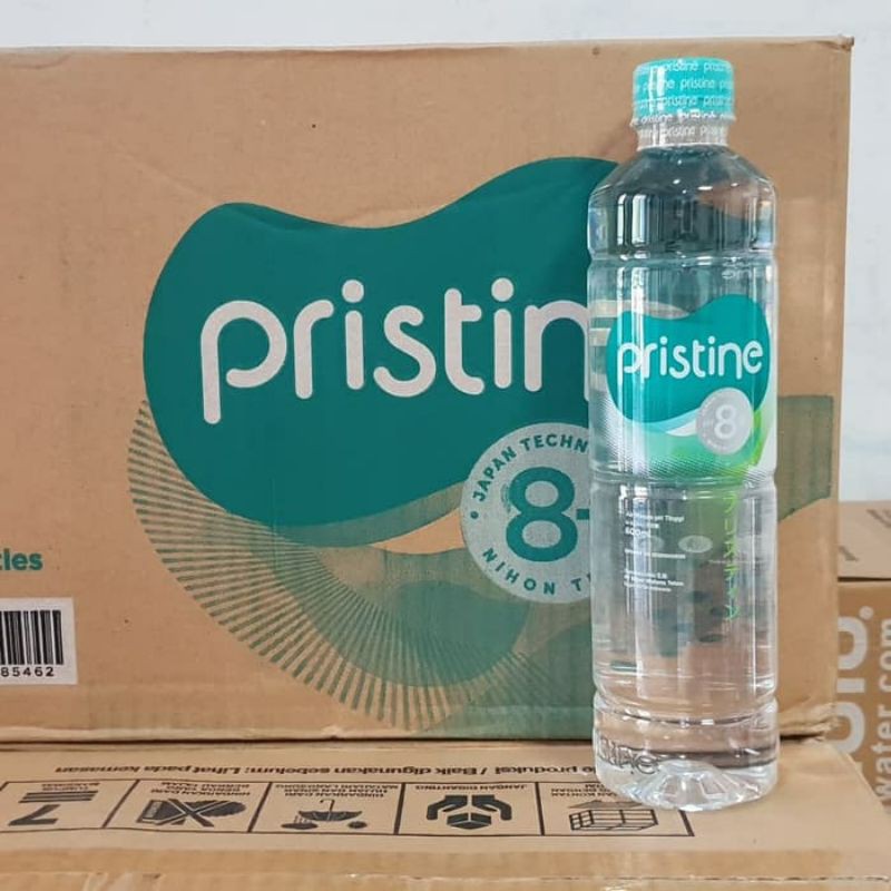 pristine air mineral 600ml via (1 dus) gojek and grab only