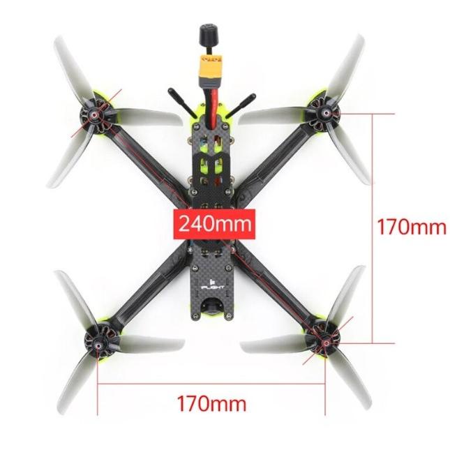 Jual DRONE KAMERA / DRONE CAMERA / IFLIGHT NAZGUL5 V2 240MM FPV RACING