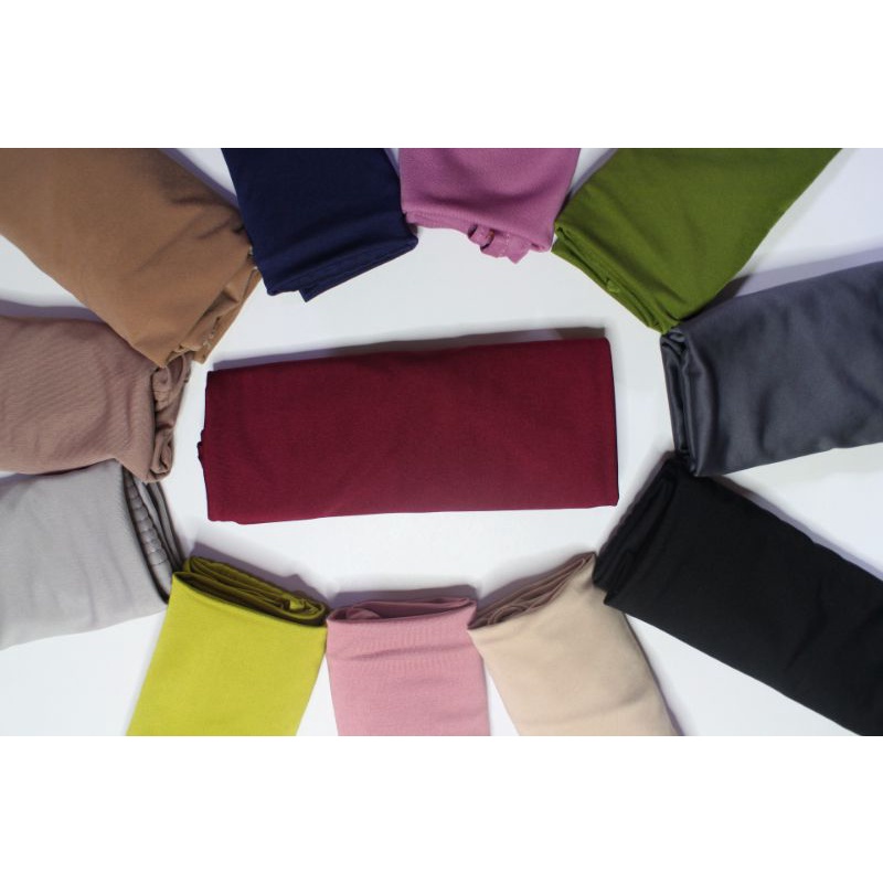 Hijab Alea Instan Hijab Bergo Sport Olahraga Size L Jersey Premium-Alea Maroon