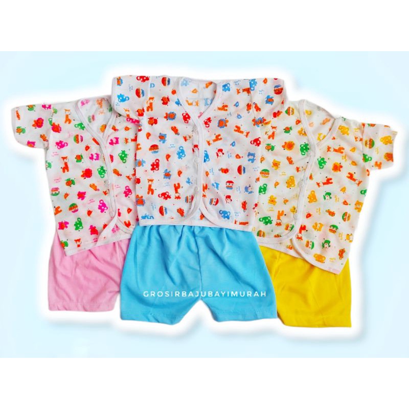 baju bayi setelan NOOH PENDEK bayi baru lahir