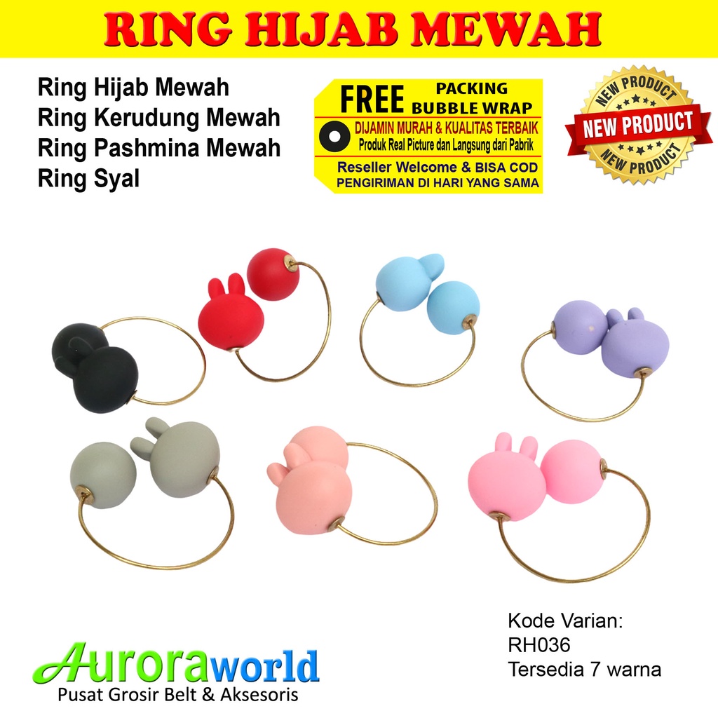 AURORAWORLD Ring kerudung ring hijab ring syal ring jilbab Terbaru bisa COD