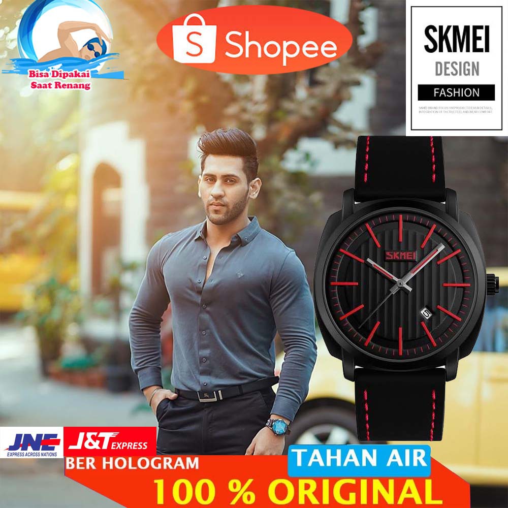 ORIGINAL SKMEI Jam Tangan Analog Pria - 9169 [Merah]