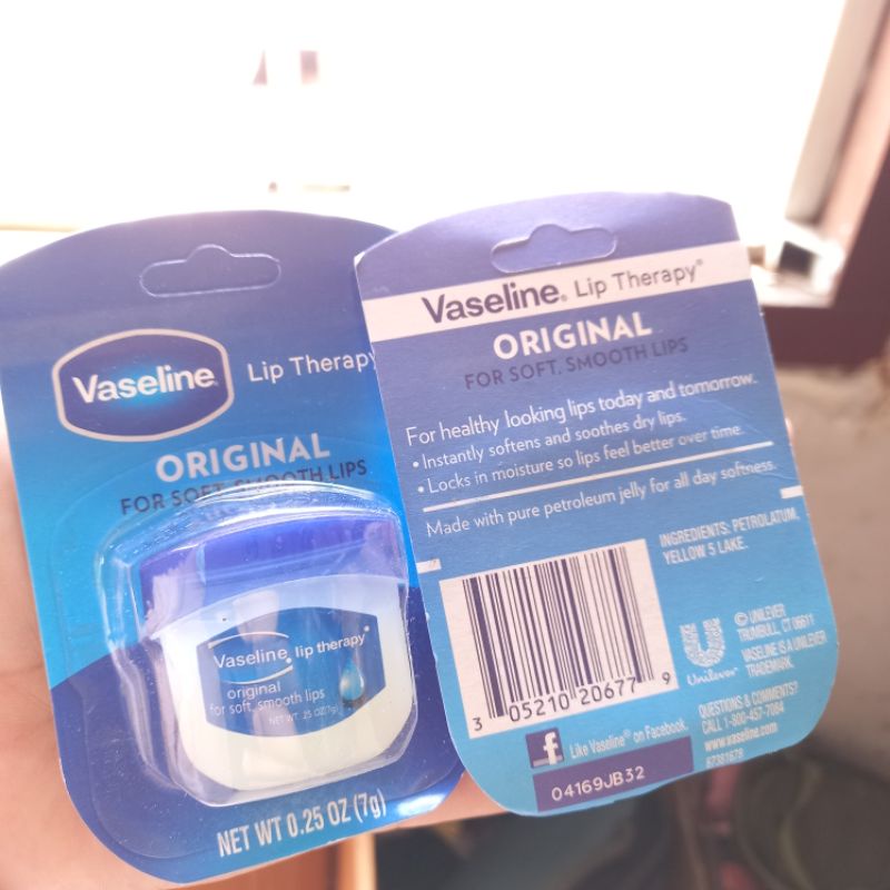 VASELINE LIP THERAPHY ORIGINAL / ROSE LIPS PER PCS