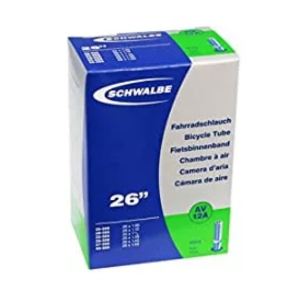 Ban Dalam Schwalbe AV12A Tube Schrader - 26 x 1-1.5 Inches by Schwalbe