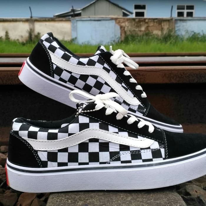  SEPATU  VANS  ZAPATO  FULL BLACK HITAM POLOS WHITE PUTIH 