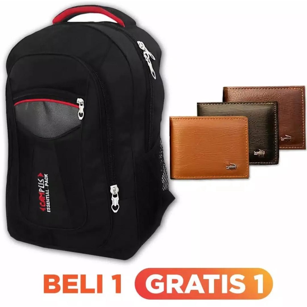 RANSEL POLO BELI 1 GRATIS 1 ( HARGA GROSIR ) Tas Gendong Kantor dan Sekolah