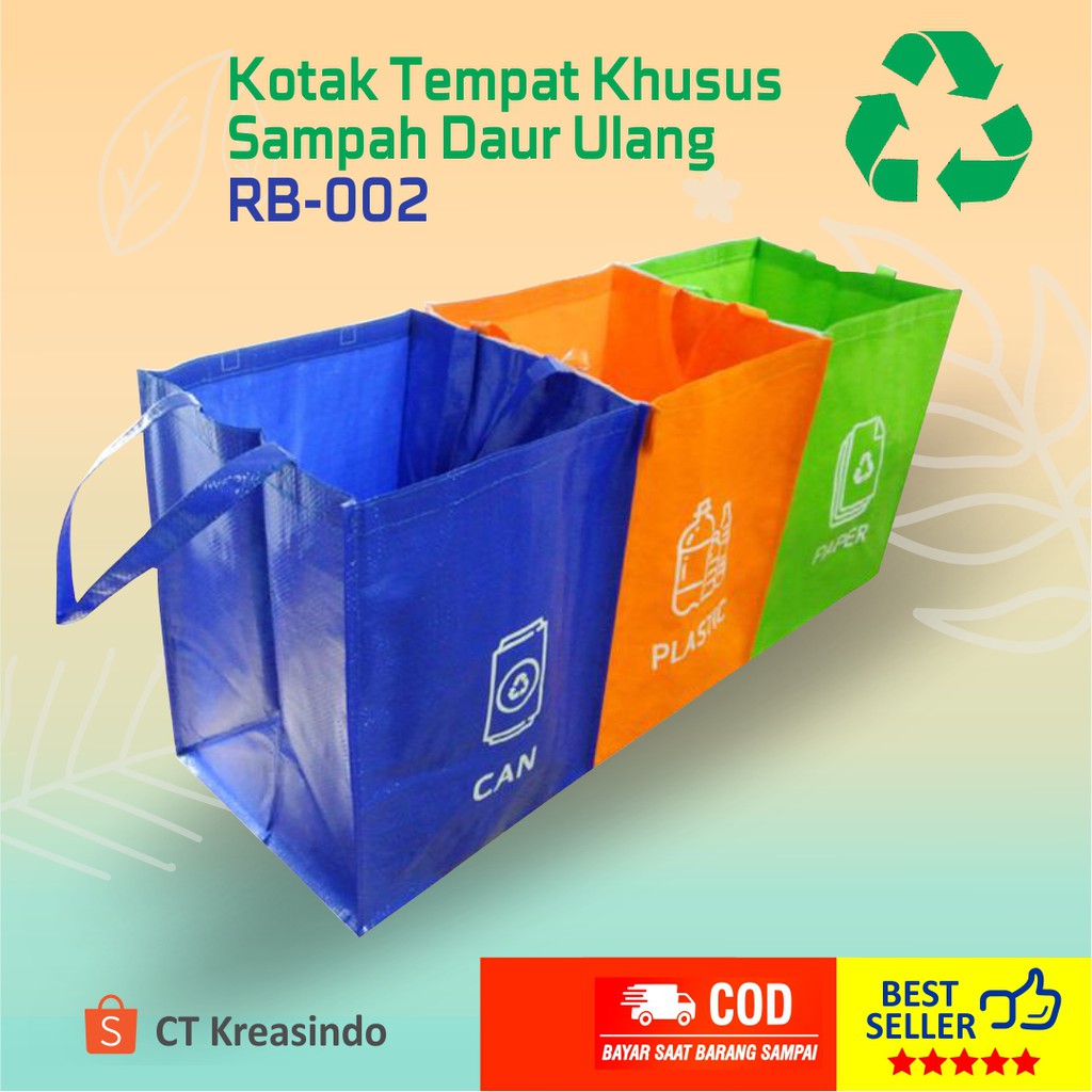 Jual Tempat Sampah Tas Kotak Besar Plastik Portable Lipat Ramah ...