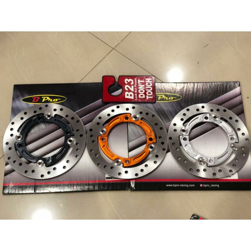 Piringan b pro pcx lokal bpro racing 220mm black silver gold floating disc depan cnc