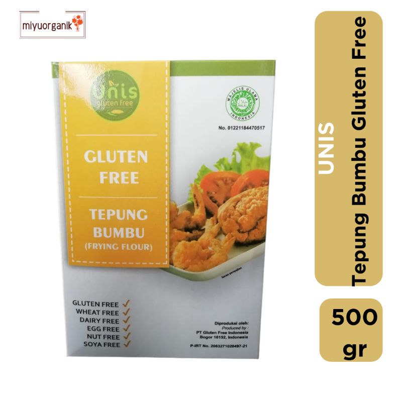 

TEPUNG BUMBU GLUTEN FREE /UNIS GLUTEN FREE 500GR