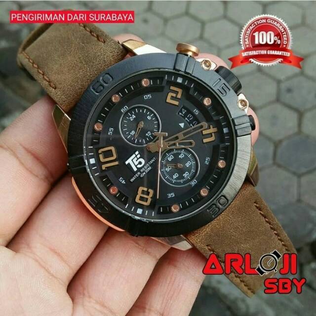 JAM TANGAN T5 H3637 PRIA CHRONO ORIGINAL TAHAN AIR