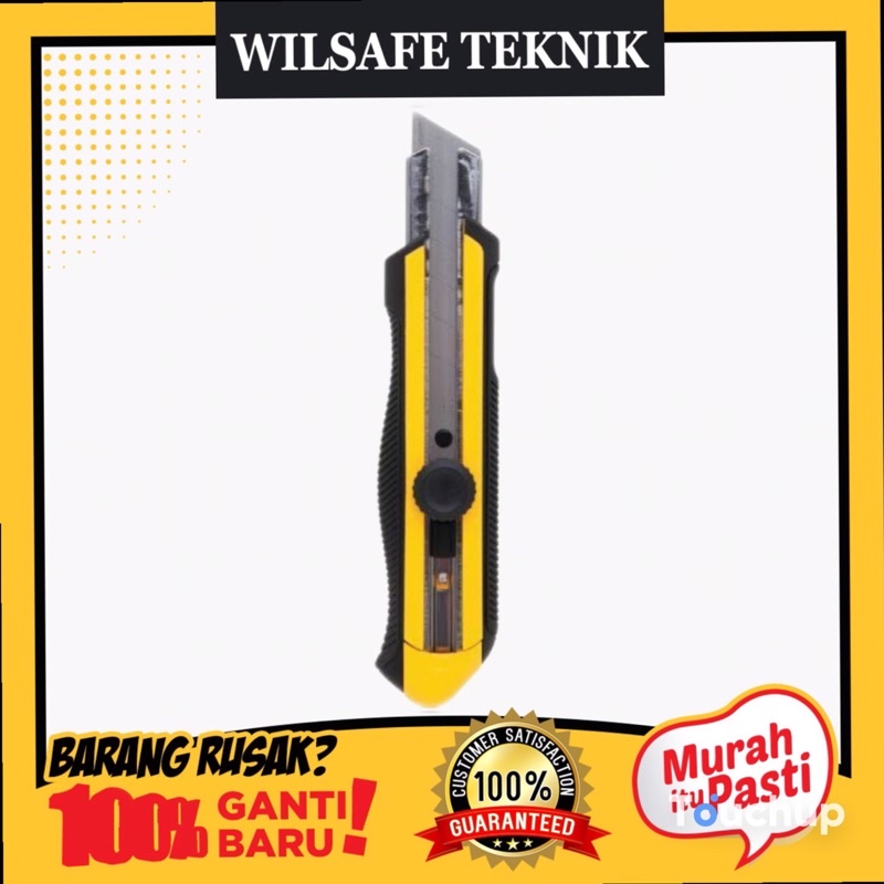 

PISAU CUTTER STANLEY 25mm (10-425) Dynagrip Snap-off Knife Stanley