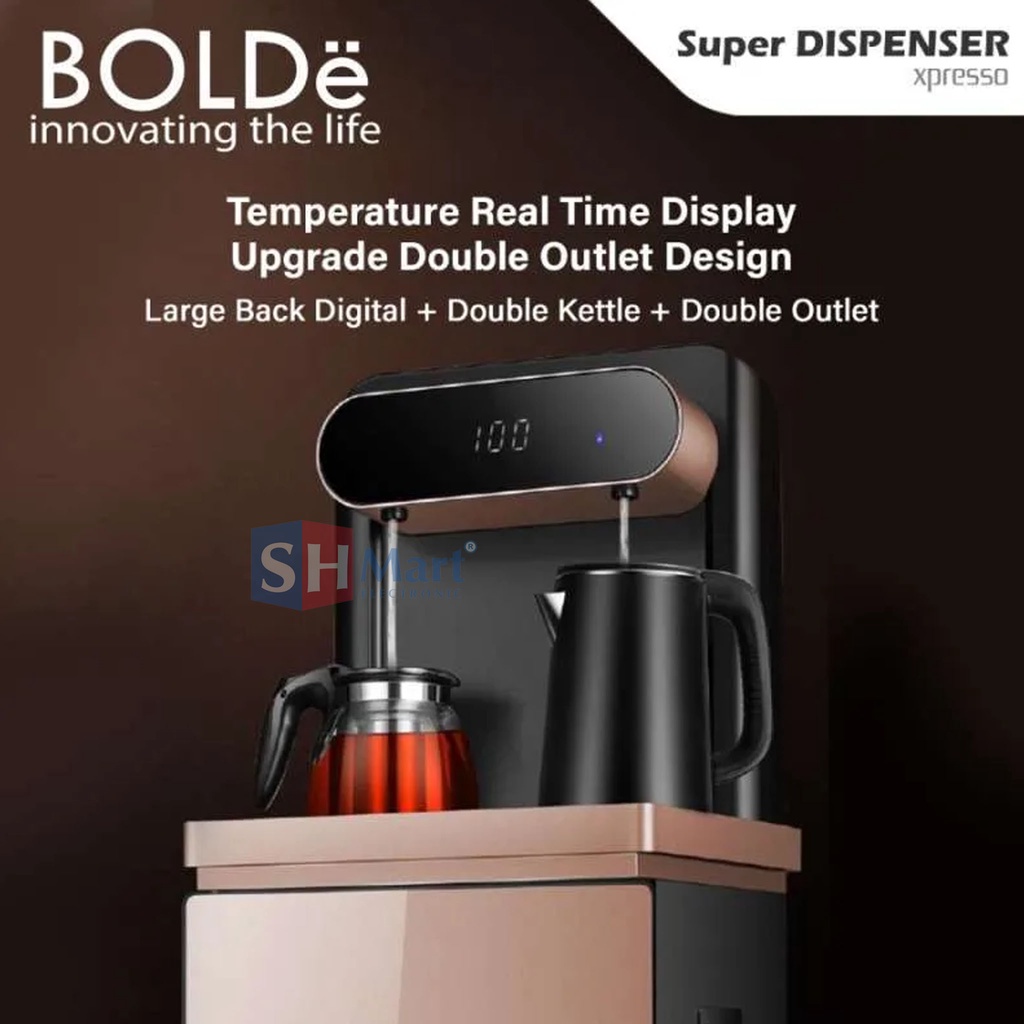 BOLDE SMART DISPENSER GALON BAWAH DIGITAL WITH REMOTE GARANSI RESMI