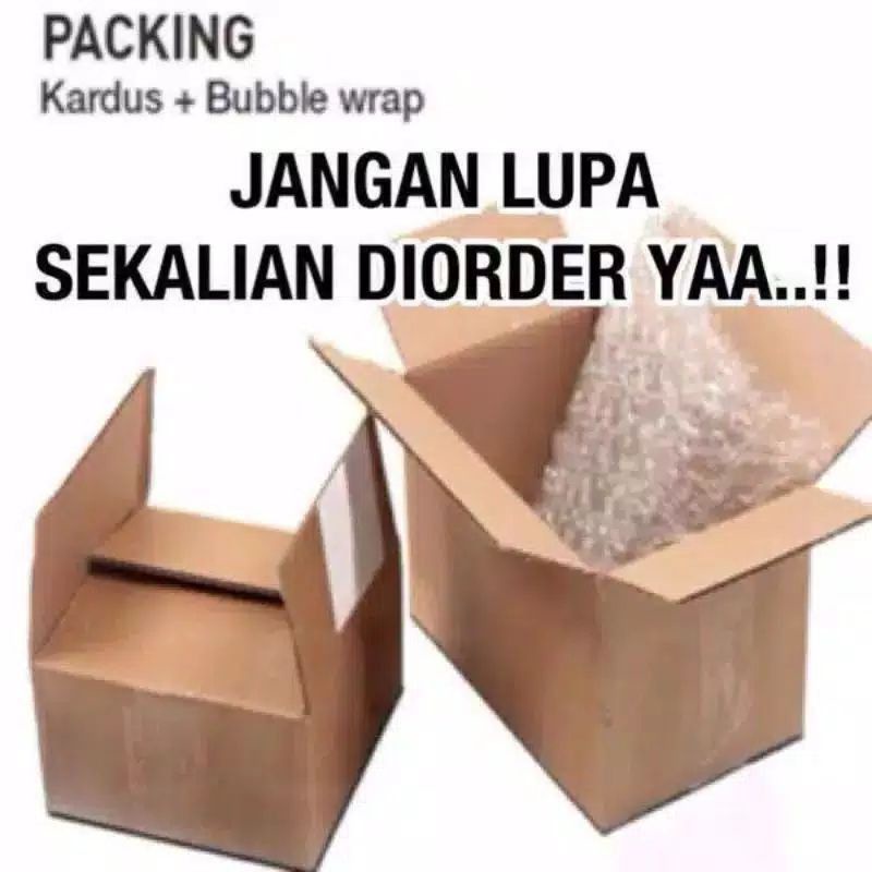 

Peking Kardus + Bubble wrap