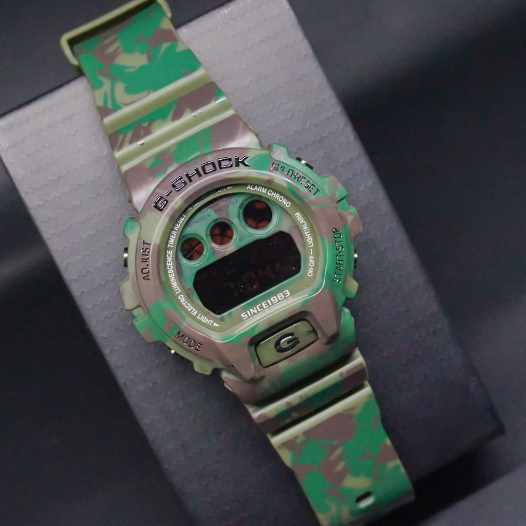 NEW ARMY !!! DW 6900 GSHOCK CASIO JAM TANGAN PRIA LORENG ARMY KEREN