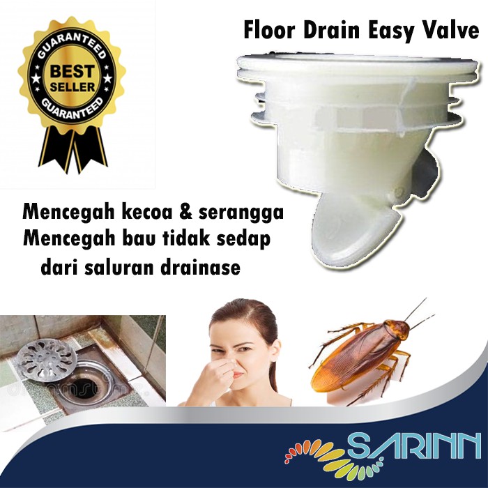 FLOOR DRAIN EASY VALVE PEMBASMI KECOA PENCEGAH KECOA ANTI KECOA ANTI SERANGGA ANTI BAU GOT