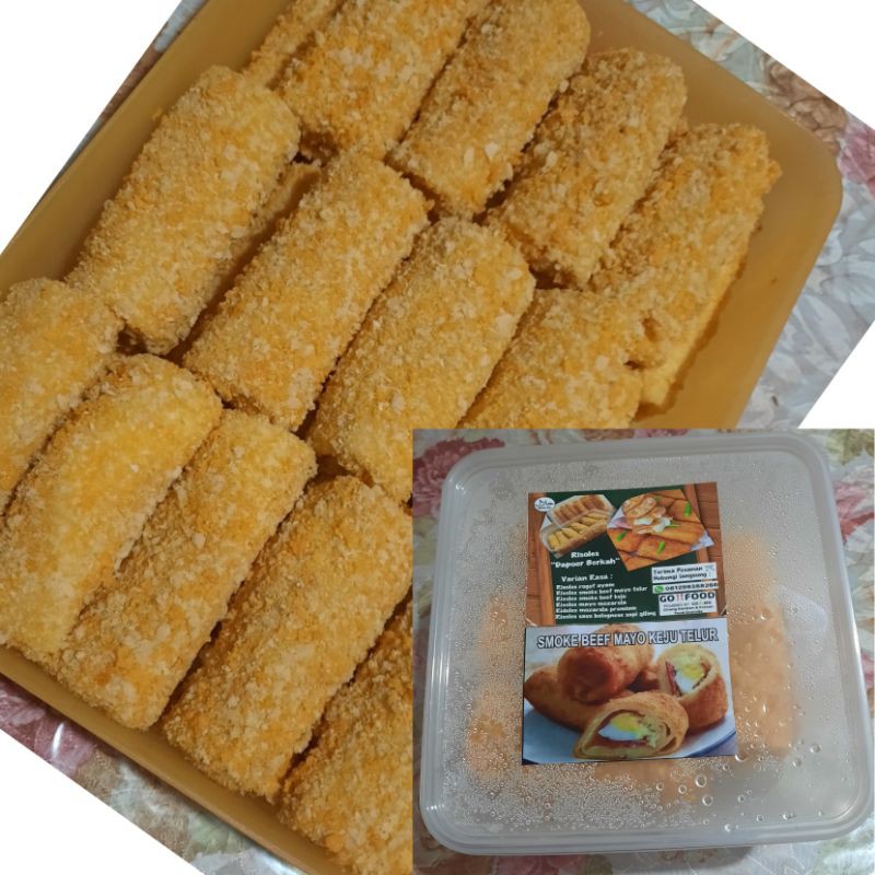 

Risoles smoke beef mayo keju telur uk.jumbo per pcs