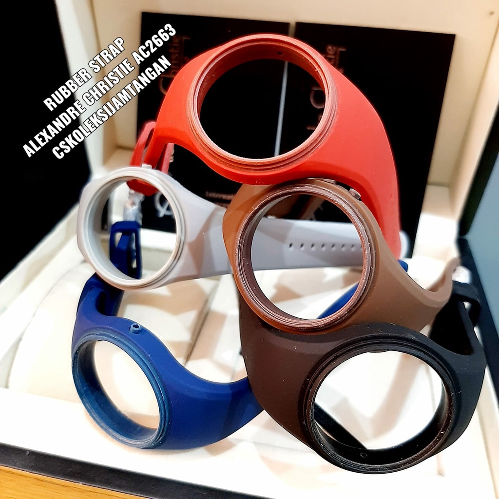 RUBBER STRAP ALEXANDRE CHRISTIE AC 2663 AC2663 ORIGINAL