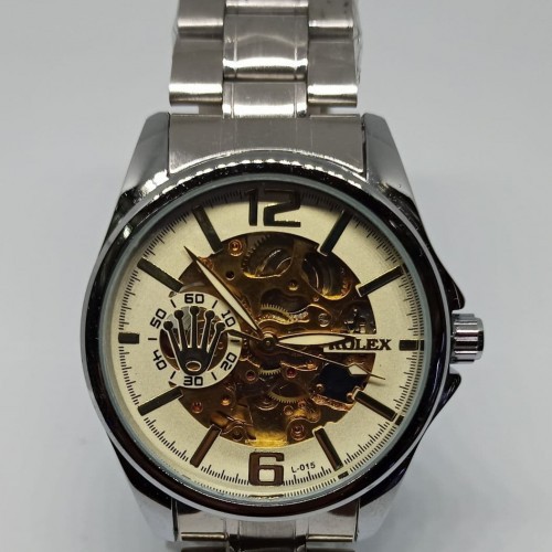 Jam tangan pria Rolex Automatic Transparan murah berkualitas