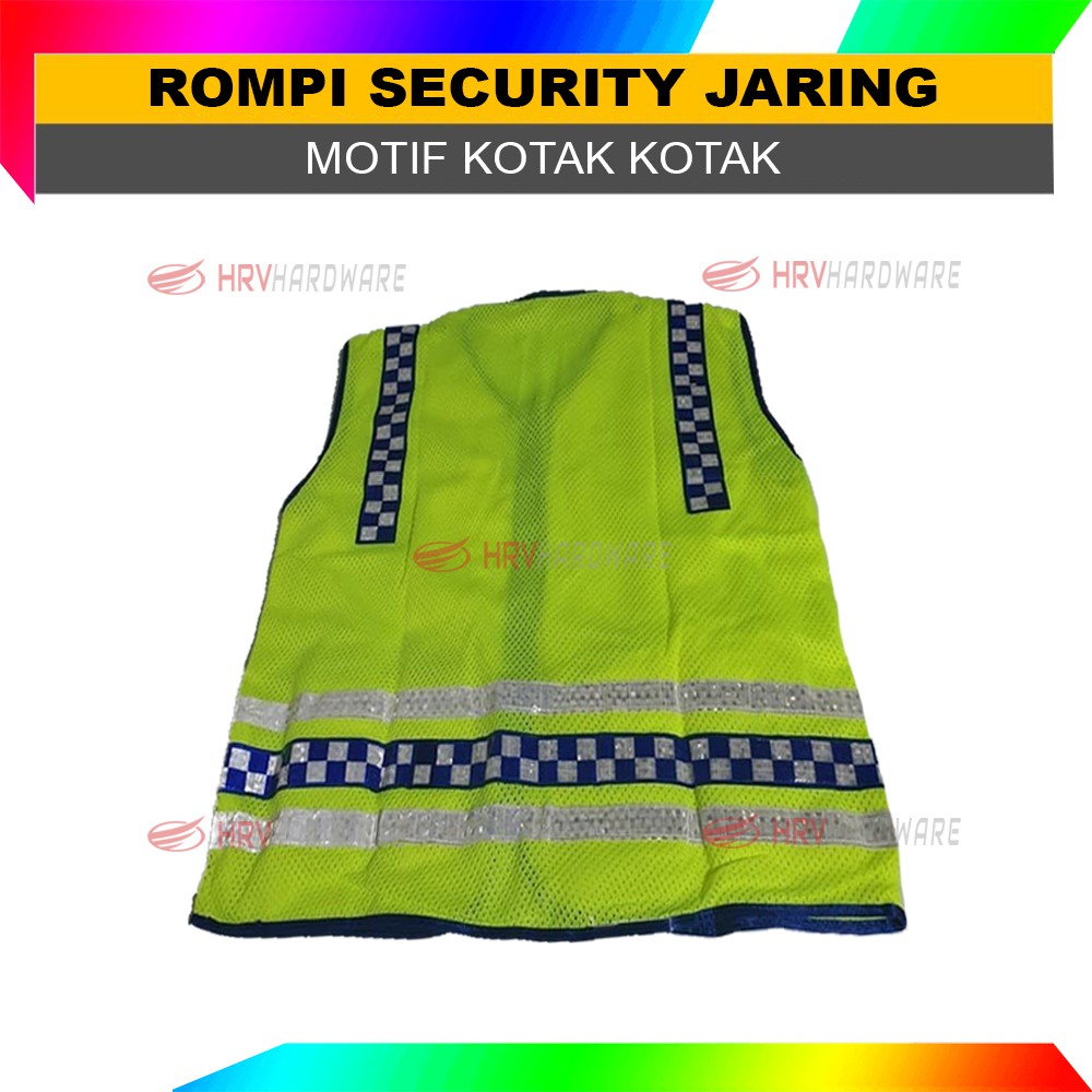 ROMPI JARING SECURITY SATPAM PARKIR MOTIF KOTAK KOTAK