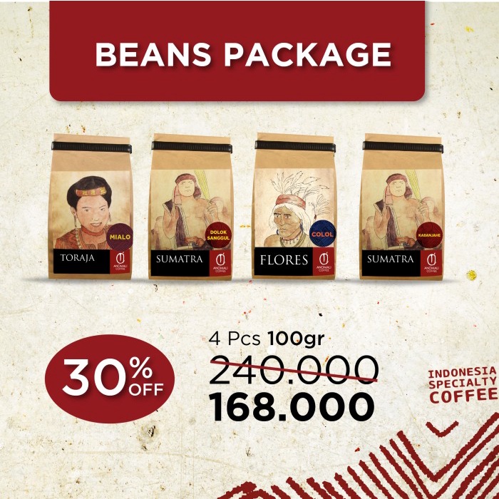 

DISKON - (BISA COD) Paket Kopi Indonesia - 3 pack - 100gr - 4pcs