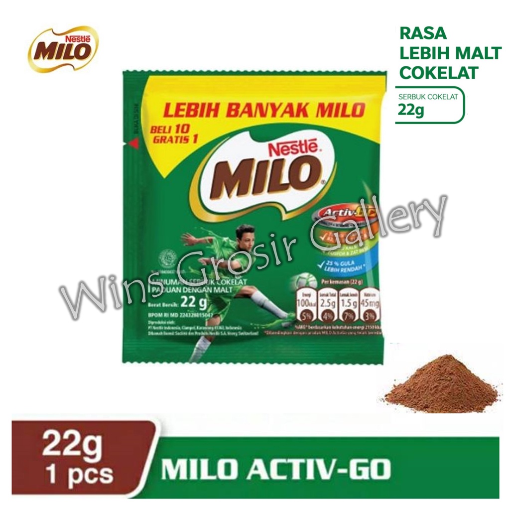 

Milo Active-Go Minuman Serbuk Coklat Sachet Per Kemasan 22gr