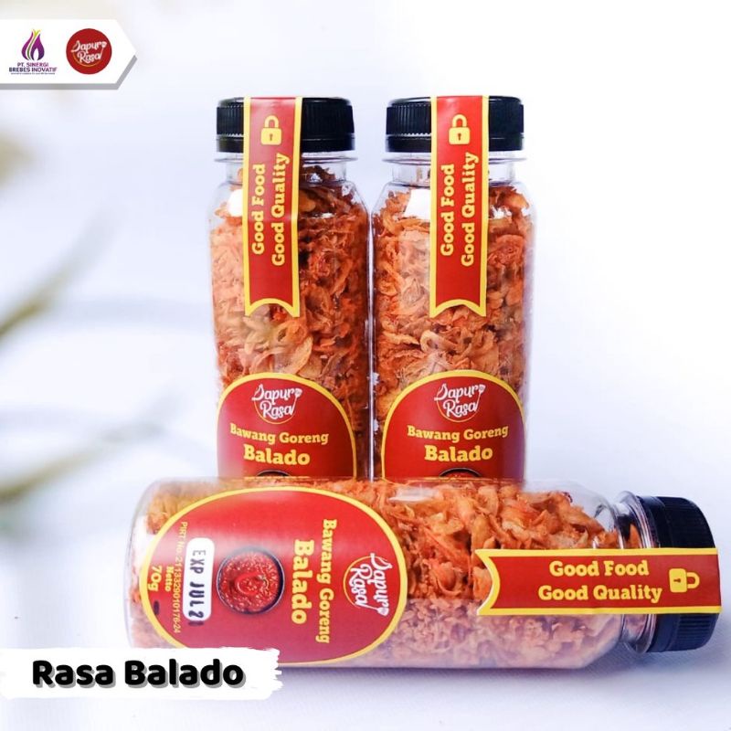 

bawang goreng dapur rasa balado / bawang goreng premium / bawang goreng dapur rasa / bawang goreng crispy