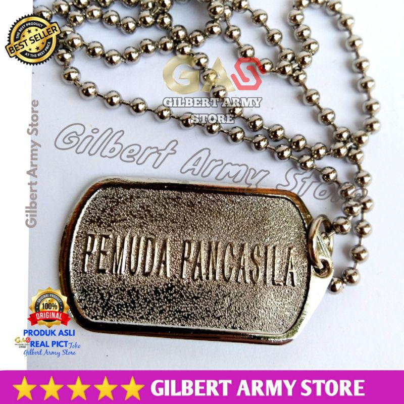 Kalung Pemuda Pancasila Cor Murah Grosir Kalung Dogtag Pria Army Gilbert Army Store Kalung Korea