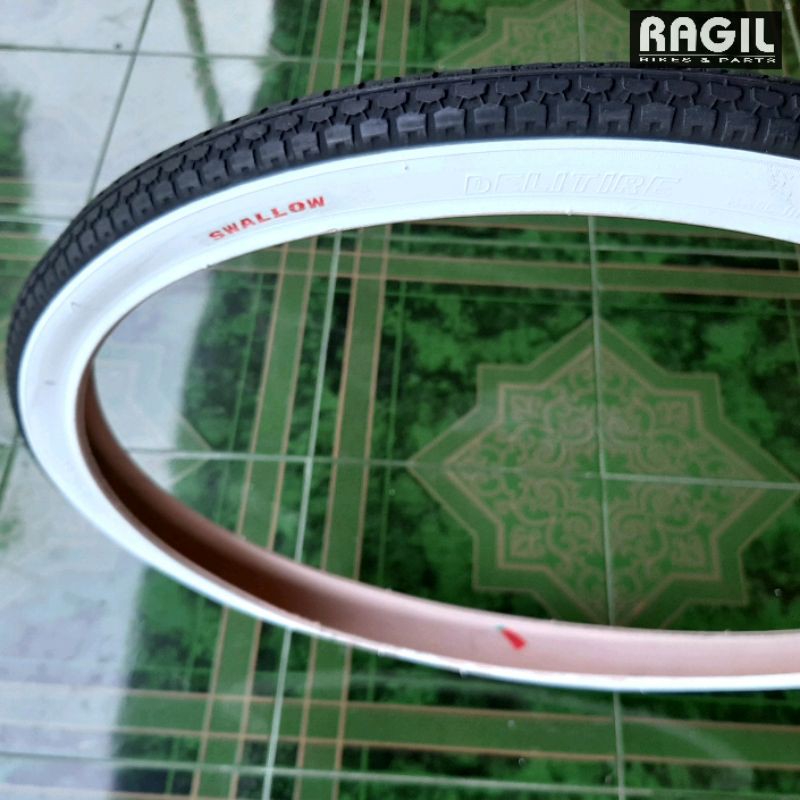 BAN LUAR SEPEDA 26 x 1.75 26x1.75 SWALLOW HITAM LIS PUTIH MTB FEDERAL MINI MTB