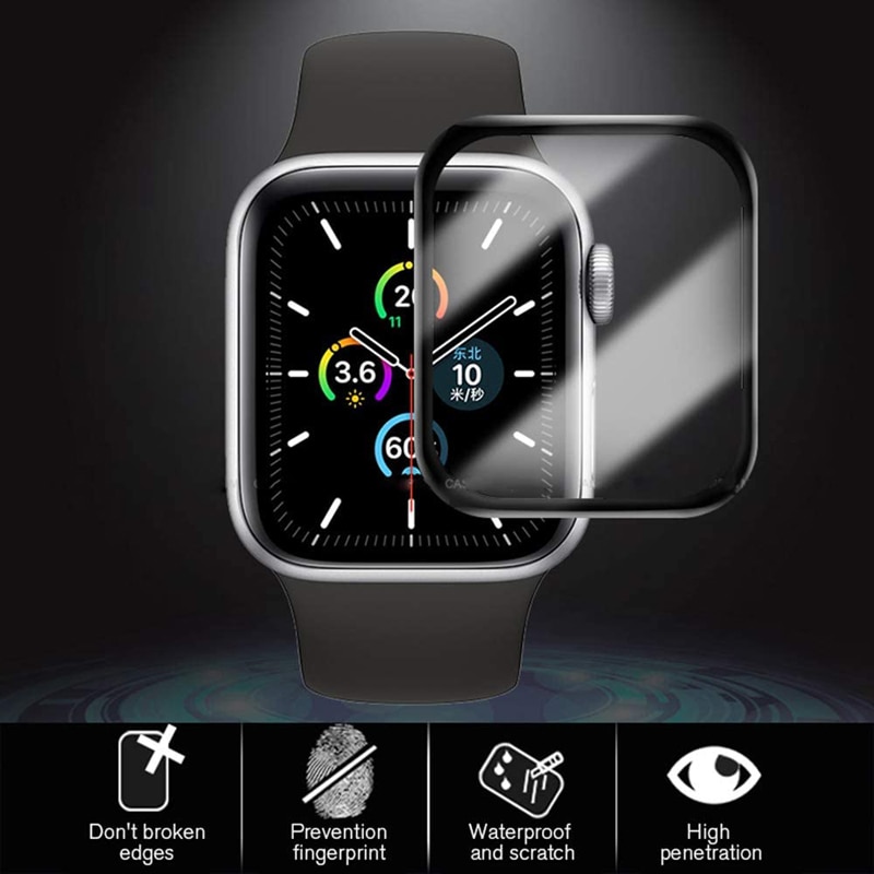 Pelindung Layar Tempered Glass Untuk Apple Watch 42mm 44mm 40mm 38mm Iwatch 5 4 3 2 1 6 Se