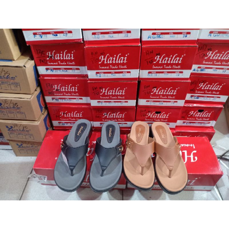 sendal Hailai original jepit lepes simpel elegan size 37-41