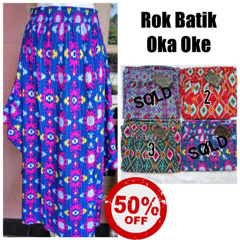 [Bisa COD] Rok Batik Oka Oke