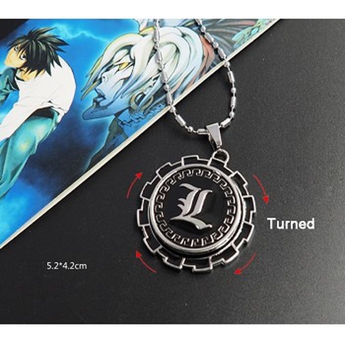 NECKLACE KALUNG ANIME L DEATH NOTE SPIN LIGHT YAGAMI