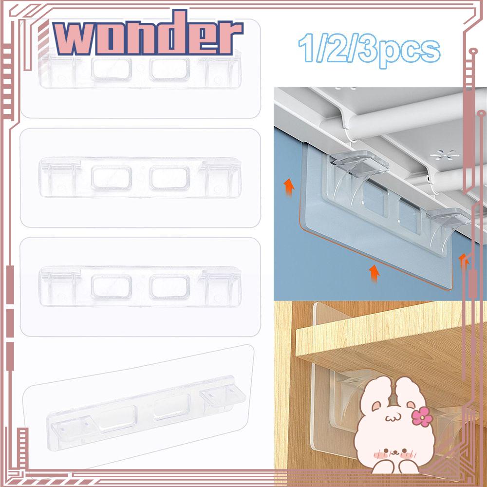 WONDERFUL Traceless Clapboard Sticker Angle Support Layered Partition Bracket Shelf Support Clips Organizer Partition Bracket Bracket Support Screw Hook Holder Partition Post Sticker Punch-free Closet Cabinet Shelf