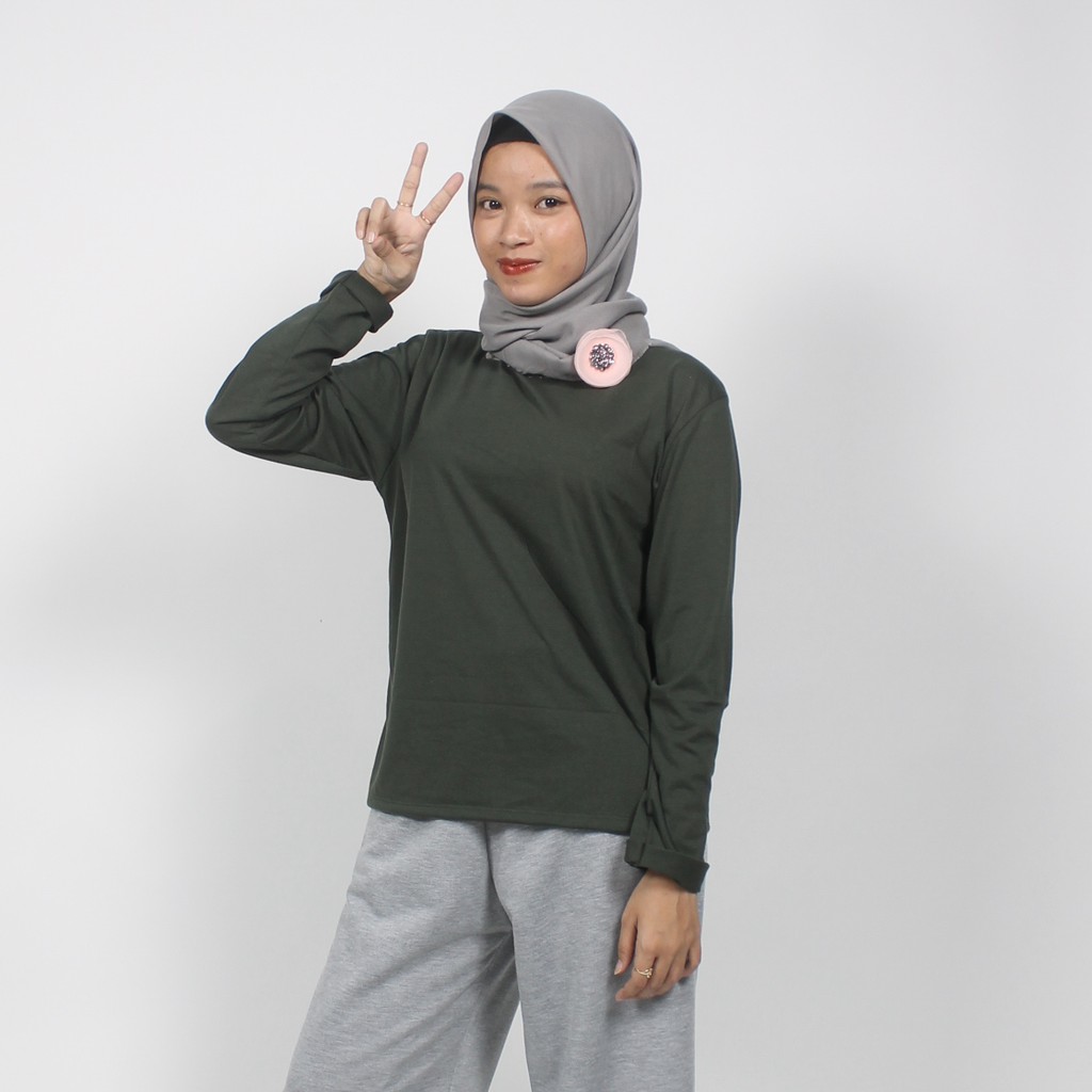Sahaja Clothing ID Atasan Lengan Panjang Olive Tua Sahaja Clothing ID Atasan Lengan Panjang Olive Tua