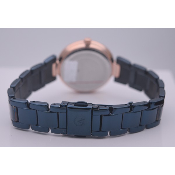 Jam Tangan Wanita Alexandre Christie Ac 2709 Rose Gold Blue Original