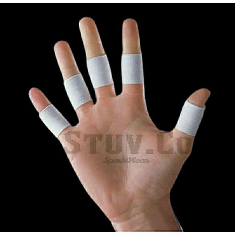 FINGER SUPPORT / KARET JARI ELASTIS / PELINDUNG JARI / DEKER JARI BUAT FUTSAL KIPER VOLLY BASKET