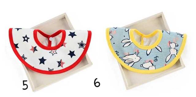 1234OS BIB / Slabber / Handuk Air Liur Bayi / Round BIB / BIB 360° / Tatakan iler