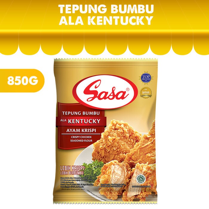 

MURAH SASA Tepung Bumbu Ayam Krispi Crispy Chicken Ala Kentucky 850gr