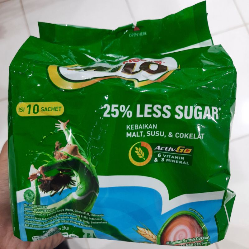 

Milo Less Sugar 10 sachet 28gr