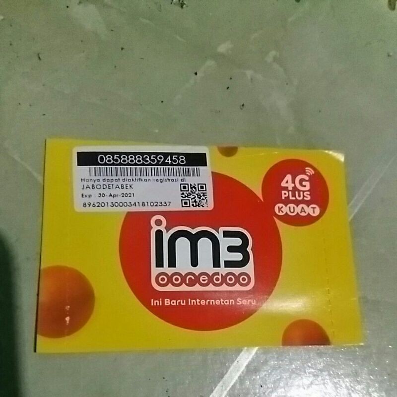 Kartu Perdana Indosat Nomor Cantik 4
