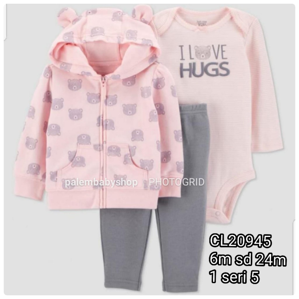 Catell Love Setelan Jaket 3in1 Baby Boy&amp;Girl