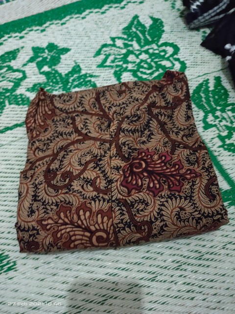 Gamis Batik Manggar Gamis Dewasa Baju Batik Kombinasi Sambungan Bawah Tangan Karet