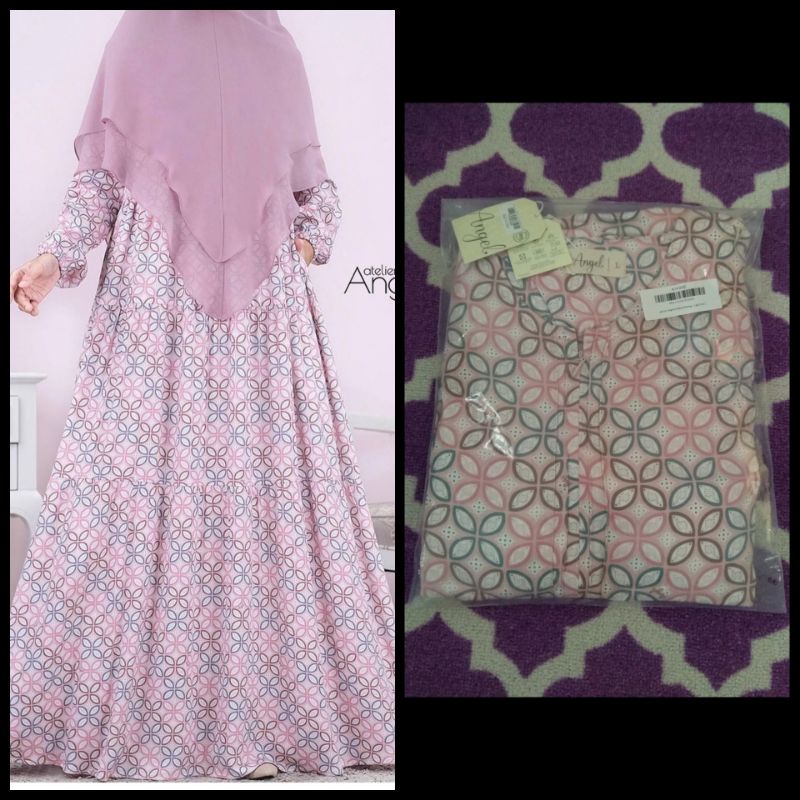 Atelier Angelina, Bella Dress Batik Kawung Pink
