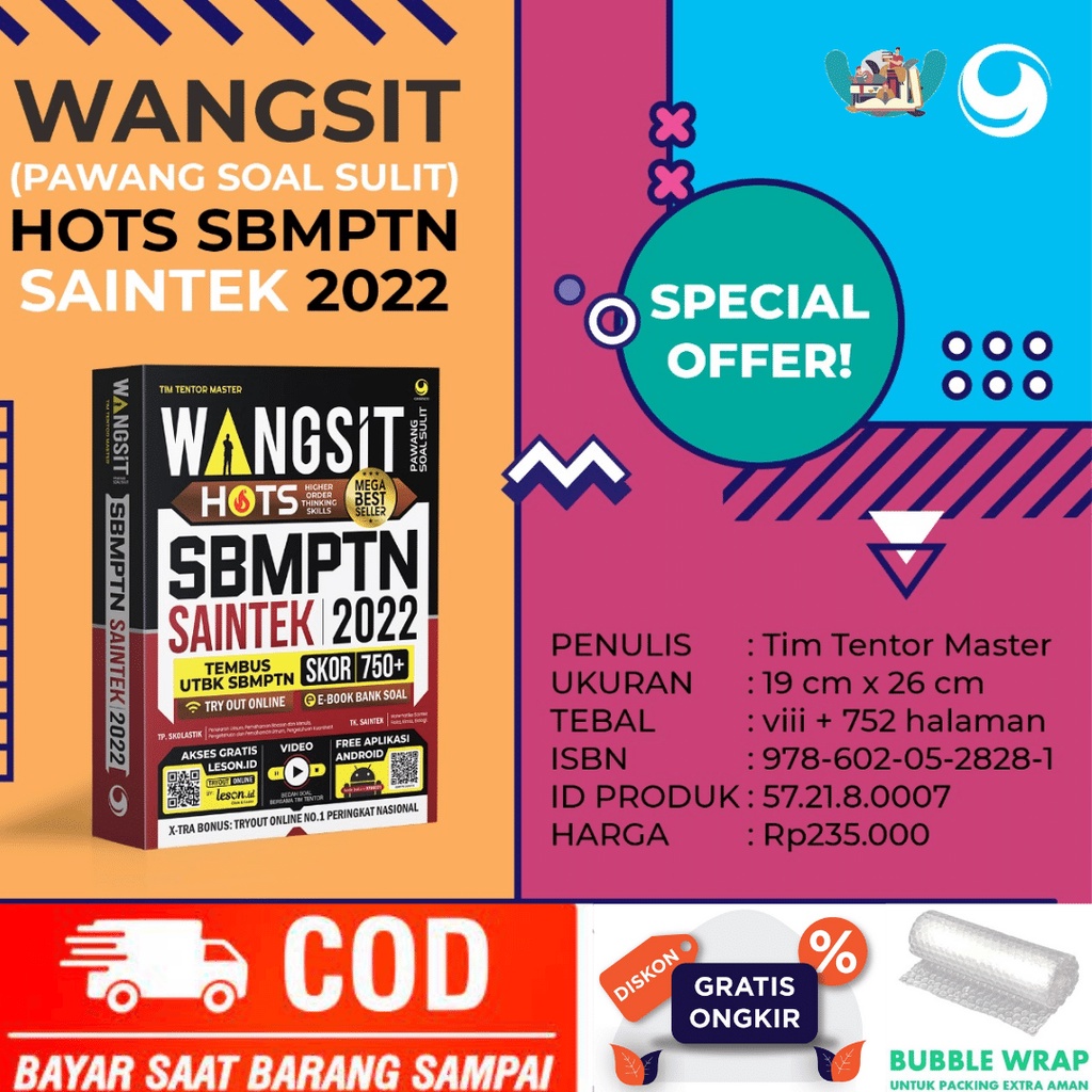 Ready WANGSIT SOSHUM & SAINTEK 2022-1