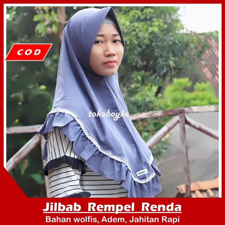 Jilbab Instan Murah Wanita Dewasa Bergo Antem Amira Anti Tembem Jumbo Fashion Muslim Model Syar'i