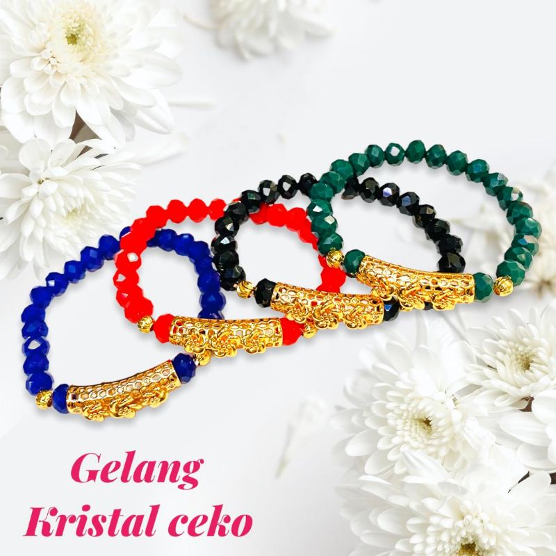 gelang wanita//gelang kristal asli//gelang