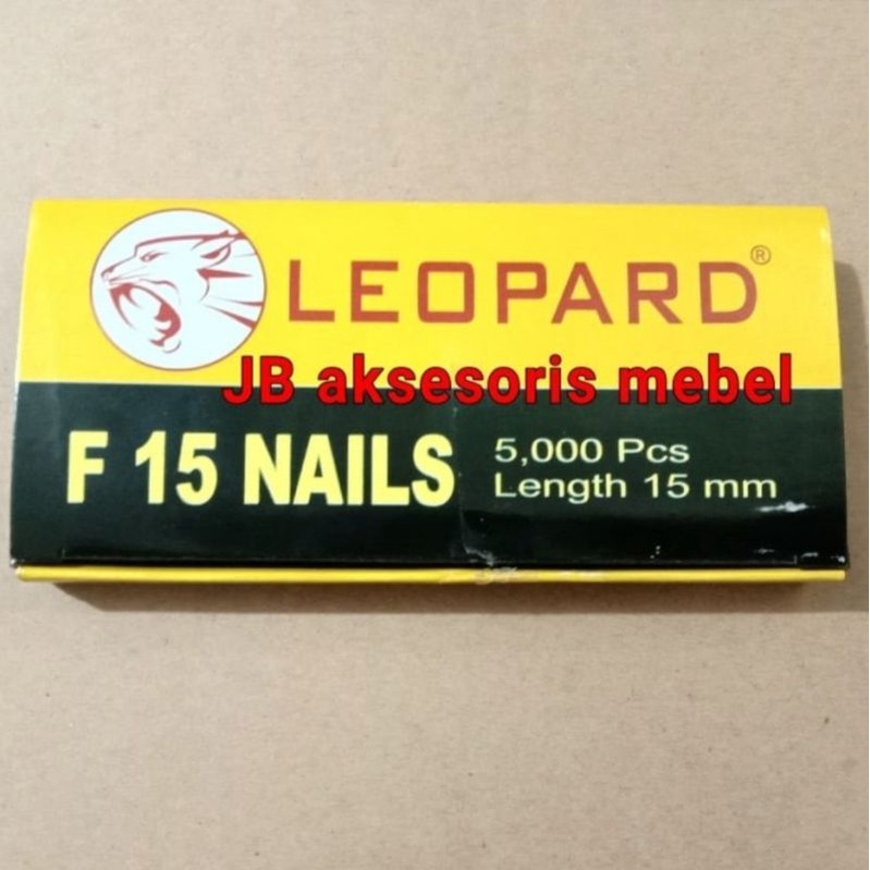 

ISI PAKU TEMBAK NAILS F15 LEOPARD | Refill Staples Tembak Lurus 15 mm